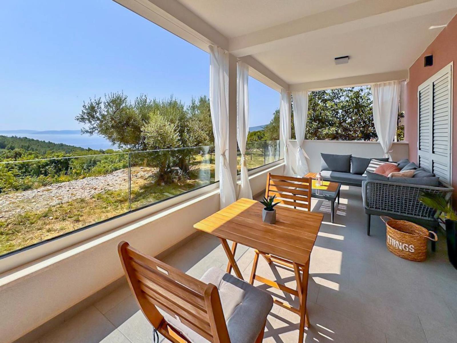 Studio Vesna With A Terrace And Sea View Rabac Exterior photo